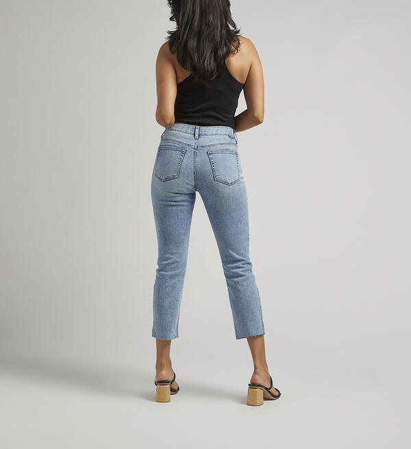 Buy Ruby Mid Rise Straight Cropped Jeans for CAD 98.00 | Jag Jeans CA New