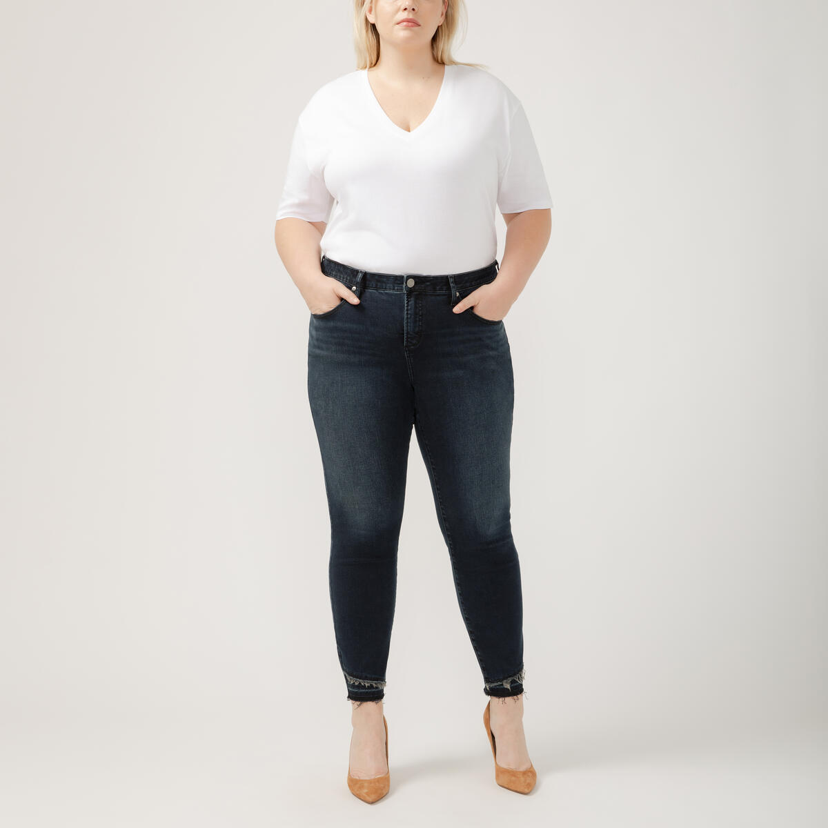 Cecilia Mid Rise Skinny Pants, Bastille Blue, hi-res image number 0