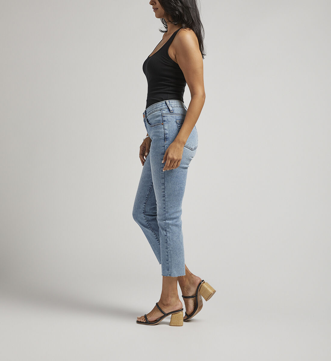 Petite cropped straight cheap leg jeans