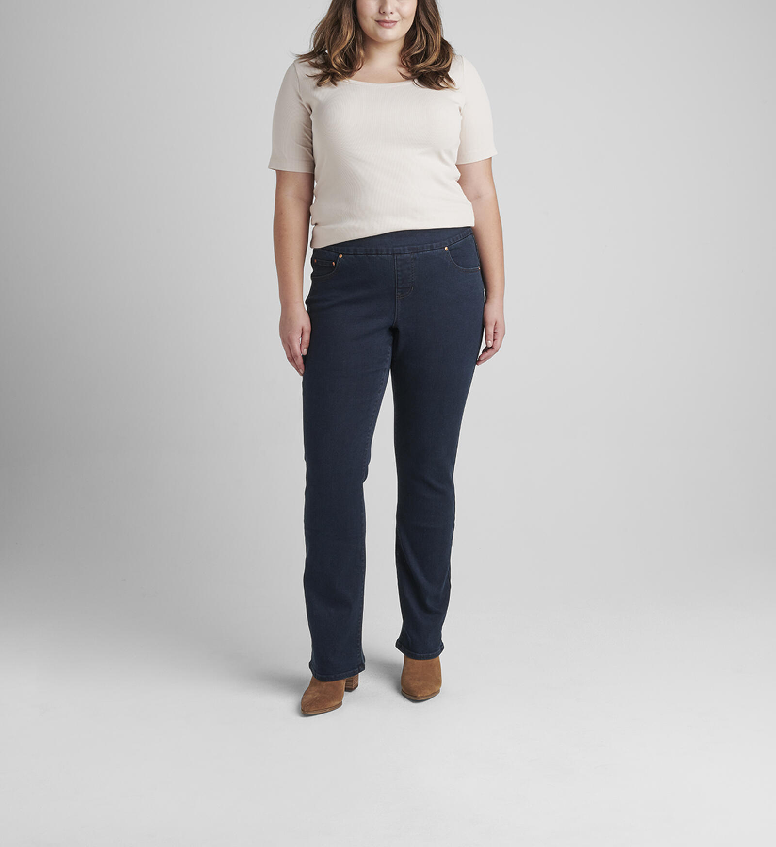 Plus Size High Waisted Bootcut Jeans