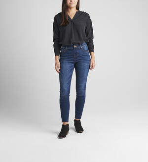 Women's DenimEase Flat-Waist Pull-On Jeans in 2023  Pull on jeans, Pants  for women, Elastic waist jeans